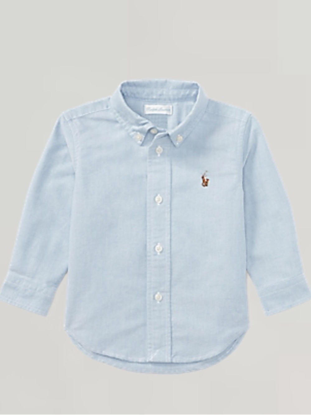 Ralph Lauren Iconic Oxford Shirt Baby Boy Light Blue